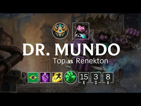 Dr. Mundo Top vs Renekton - BR Challenger Patch 8.11
