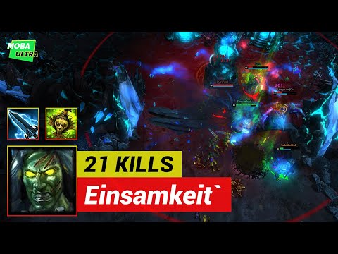 HoN The Madman NULLFIRE BLADE with SHRUNKEN HEAD - MVP