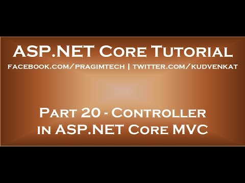 Controller in ASP NET Core MVC