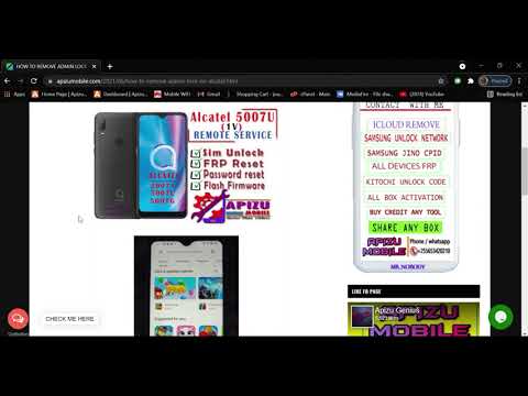 HOW TO REMOVE ADMIN LOCK ON ALCATEL 5007U 1V & PLAY STORE WORK 100%