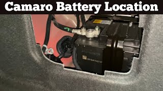 2016 - 2020 Chevy Camaro Battery Location - Change Dead Batteries - Where Is Chevrolet Camaro