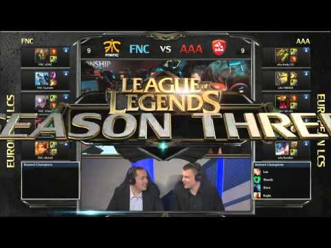 FNC vs AAA - LCS 2013 EU Spring W3D2 (English)