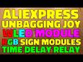 AliExpress unbagging joy - WLED controller, signage LEDs, timer module and more
