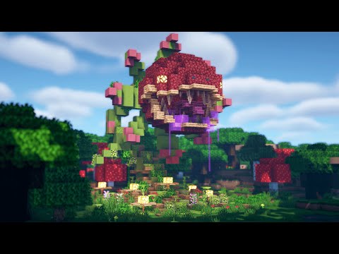 Minecraft | How to Build a Fantasy Plant Monster (Tutorial)