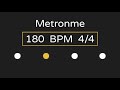 180 Bpm Metronome (with Accent ) | 4/4 Time |