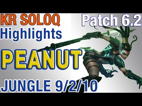 ROX Tigers Peanut - Nidalee Jungle - S6 Kr LoL Ranked Highlights #31