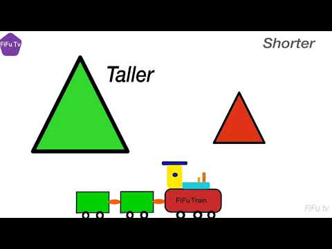 Let's learn Taller vs Shorter | Size comparison | Tall vs Short  concept with FiFu Tv