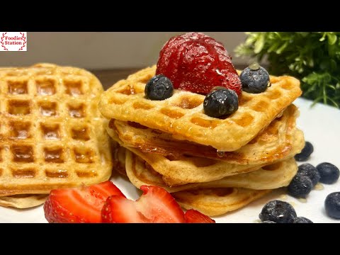Perfect Homemade Waffle just in 5 minutes | Eggless Waffle|Easy Quick Breakfast |How to make waffles