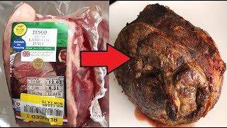 Air Fry ~LAMB LEG HALF~ || First Time Not Using An Oven || Cheaper To Cook || Yellow Sticker Action