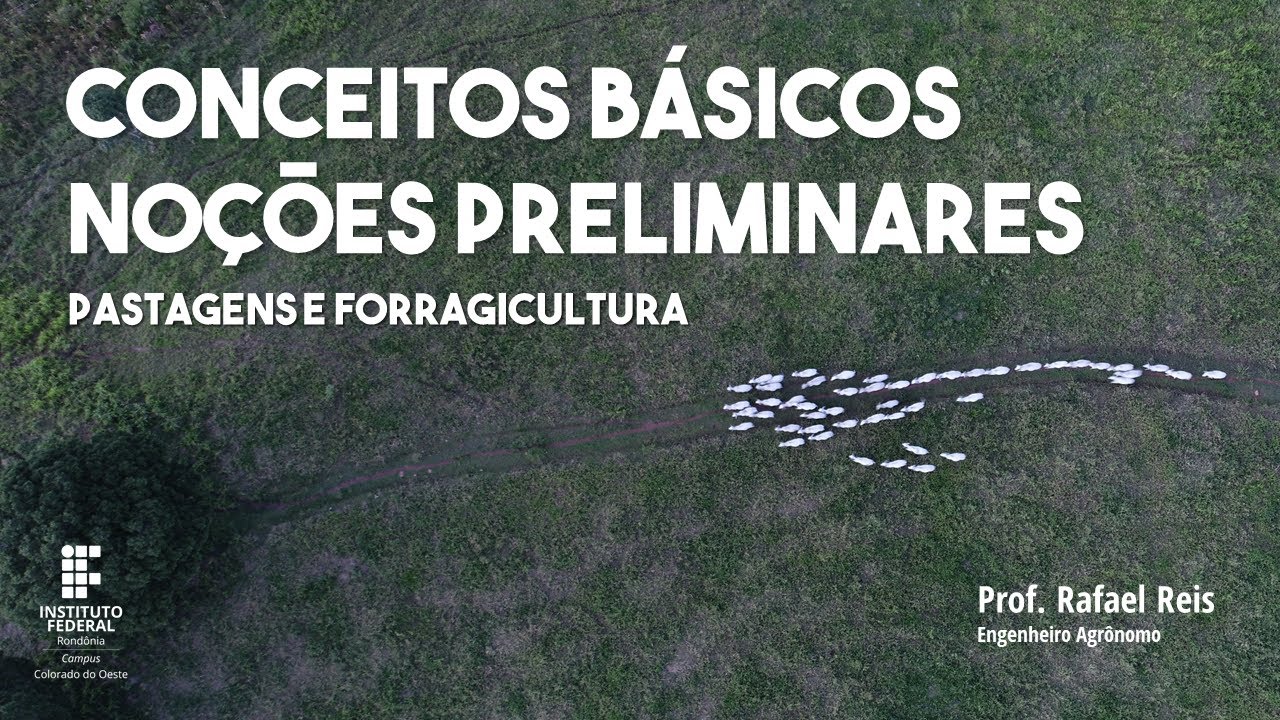 Conceitos básicos e Noções preliminares: Pastagens e Forragicultura (Prof. Rafael Reis)