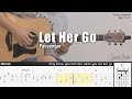 Let Her Go Passenger Fingerstyle Guitar TAB Chords Lyrics