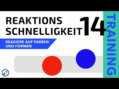 Reaktionstraining 14 - Reagiere auf EINE Form mit Farbe