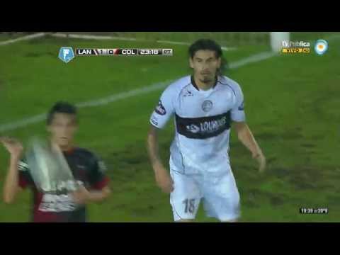 Montoya ataja con la cara. Lanús 1 - Colón 0 | Torneo Final 2014 - Fecha 12