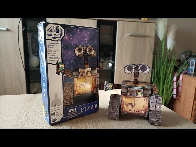 Vídeo relacionado con 4D Build - Puzzle 3D Disney - Maqueta Disney de 60 Piezas - Mini Personaje Wall E Robot de la película - Puzzle para Adultos - Juego de construcción Coleccionable - Juguete para Adultos - Juego de
