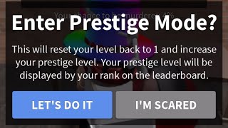 HOW TO PRESTIGE ON YOUR PHONE ON MM2 - Roblox