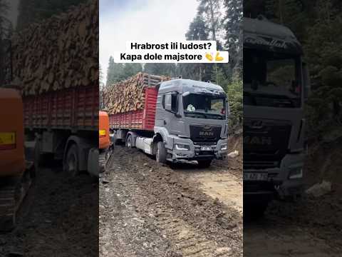 Sila masi daje ubrzanje, ali svaka čast 🤷‍♂️👏 #shorts #balkan #driving #truck