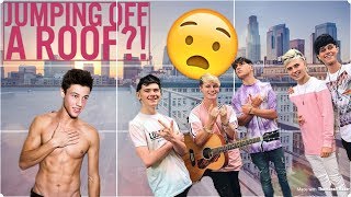 JUMPING OFF CAMERON DALLAS' ROOF!! 😵