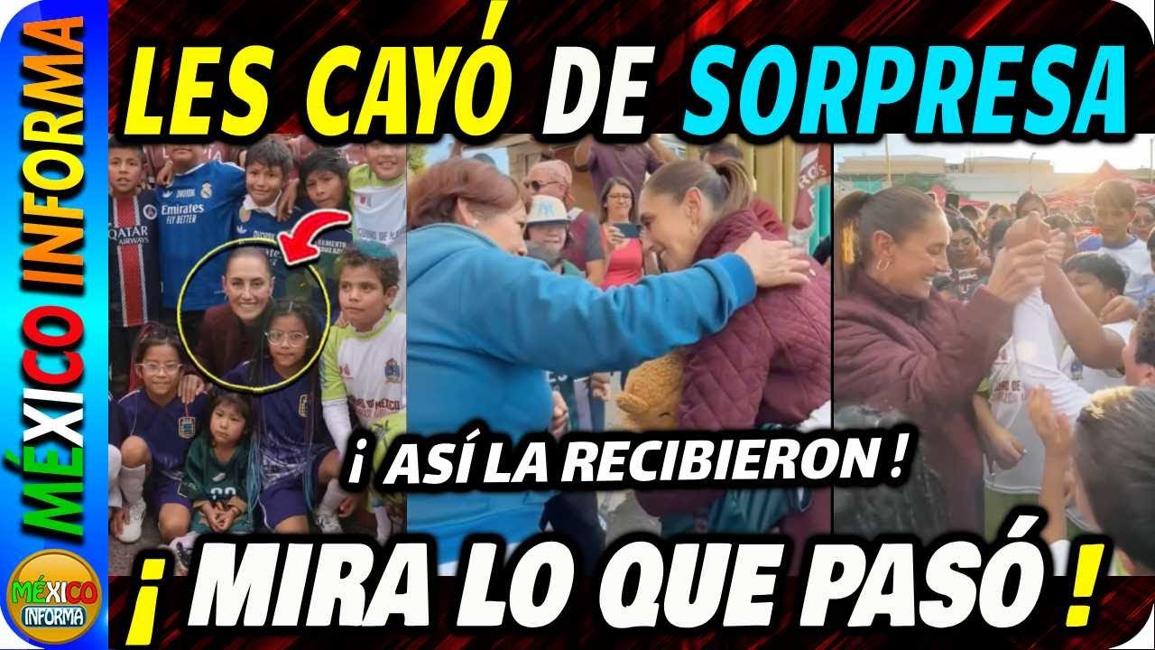 LES DIO LA SORPRESA. MIRA LO QUE PASÓ EN IZTAPALAPA. LA PRESIDENTA VISITA GUANAJUATO.