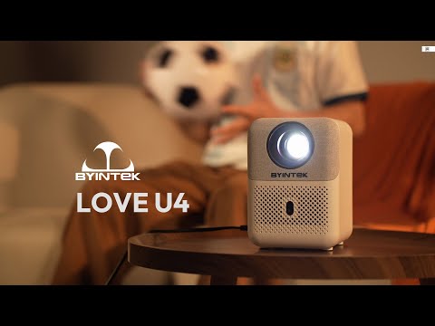 Мини проектор Byintek Love U4 Ver. Full HD 1080p Защита отптики от пыли Портативный домашний кинотеатр - фото 2 - id-p2962326066