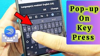 Show Pop-up on Key Press Microsoft SwiftKey Keyboard