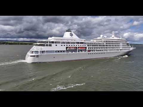 Thumbnail for 25-08-26 Silver Shadow and Volendam Cruise ship in Quebec City, Île d'Orléans Drone Mavic 3 Pro 5K