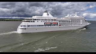25-08-26 Silver Shadow and Volendam Cruise ship in Quebec City, Île d'Orléans Drone Mavic 3 Pro 5K