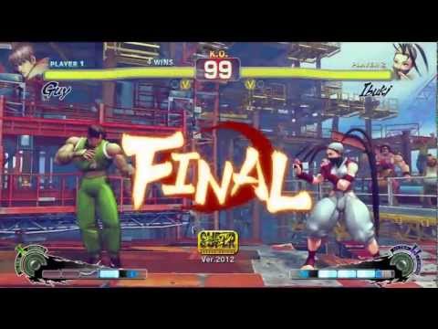 [SSFIVAE] Finest KO (Guy) Vs. Daddy (Ibuki) - Loser's Finals - 7-28-12