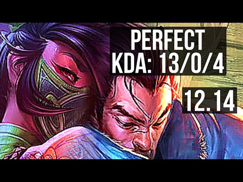 AKALI vs YASUO (MID) | 13/0/4, Legendary, 6 solo kills, Rank 12 Akali | TR Grandmaster | 12.14