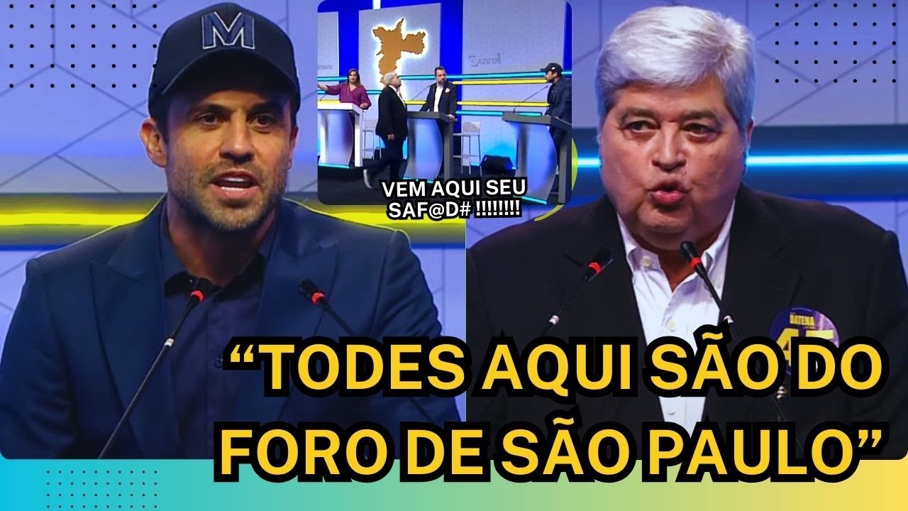 DATENA PARTE PARA AGRESS%O E PABLO MARÇAL DIZ "DITADOR"