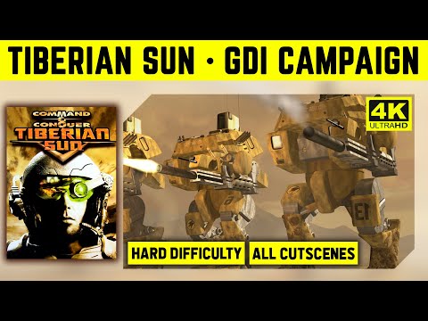 C&C TIBERIAN SUN 4K - GDI CAMPAIGN ON HARD - ALL CUTSCENES