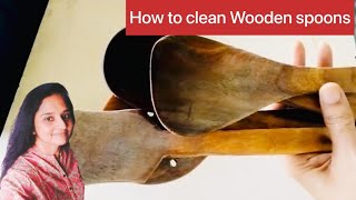 How to clean Wooden Spoons (step by step instructions) @KamalsPunjabiHomelyRecipes