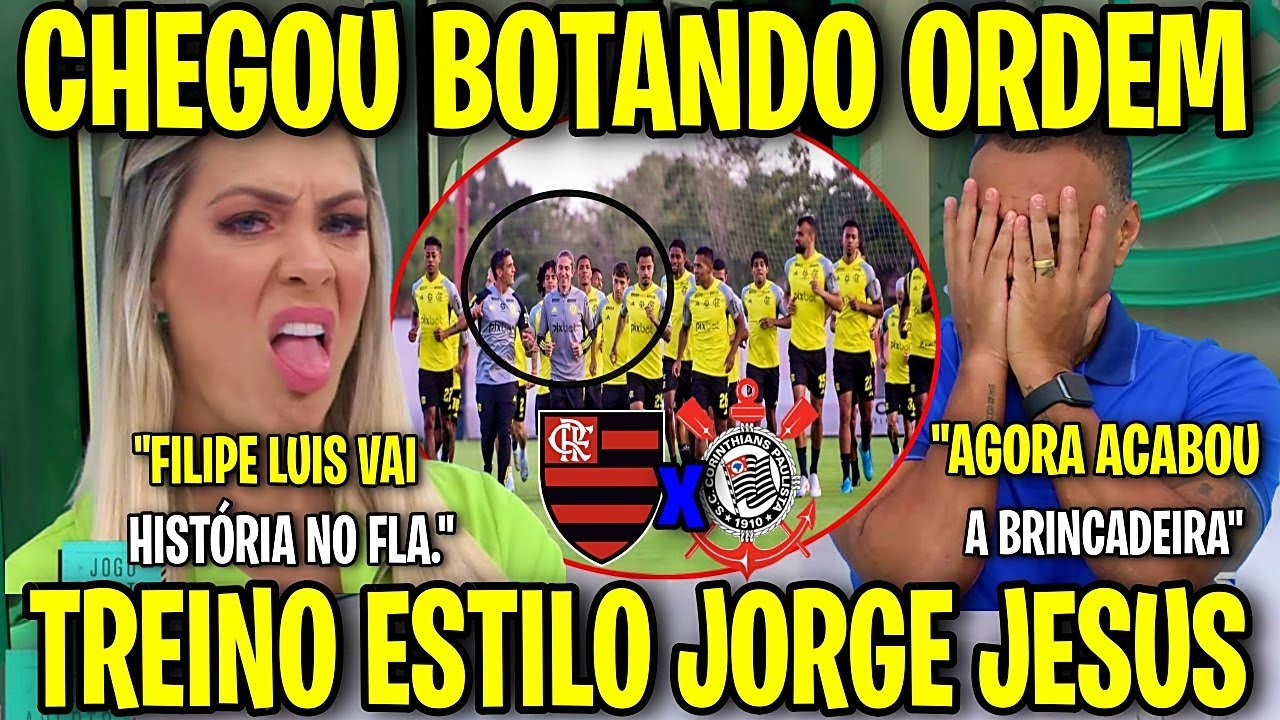 RENATA FAN E DENILSON FICARAM DE BOCA ABERTA! PRIMEIRO TREINO DE FILIPE LUIS! FLAMENGO X CORINTHIANS