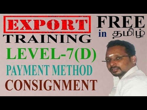 💯Payment Method - Consignment // Export Business Training in Tamil Video