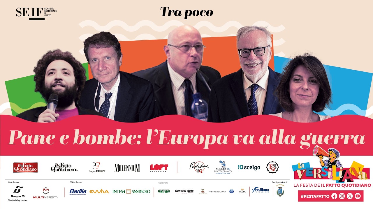 "Pane e bombe: l'Europa va alla guerra". Segui la diretta con Caracciolo, Gaiani e Riccardi