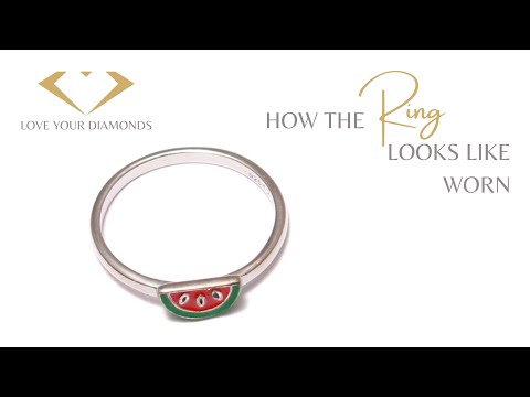 Love Your Diamonds small melon ring made from genuine 925 sterling silver