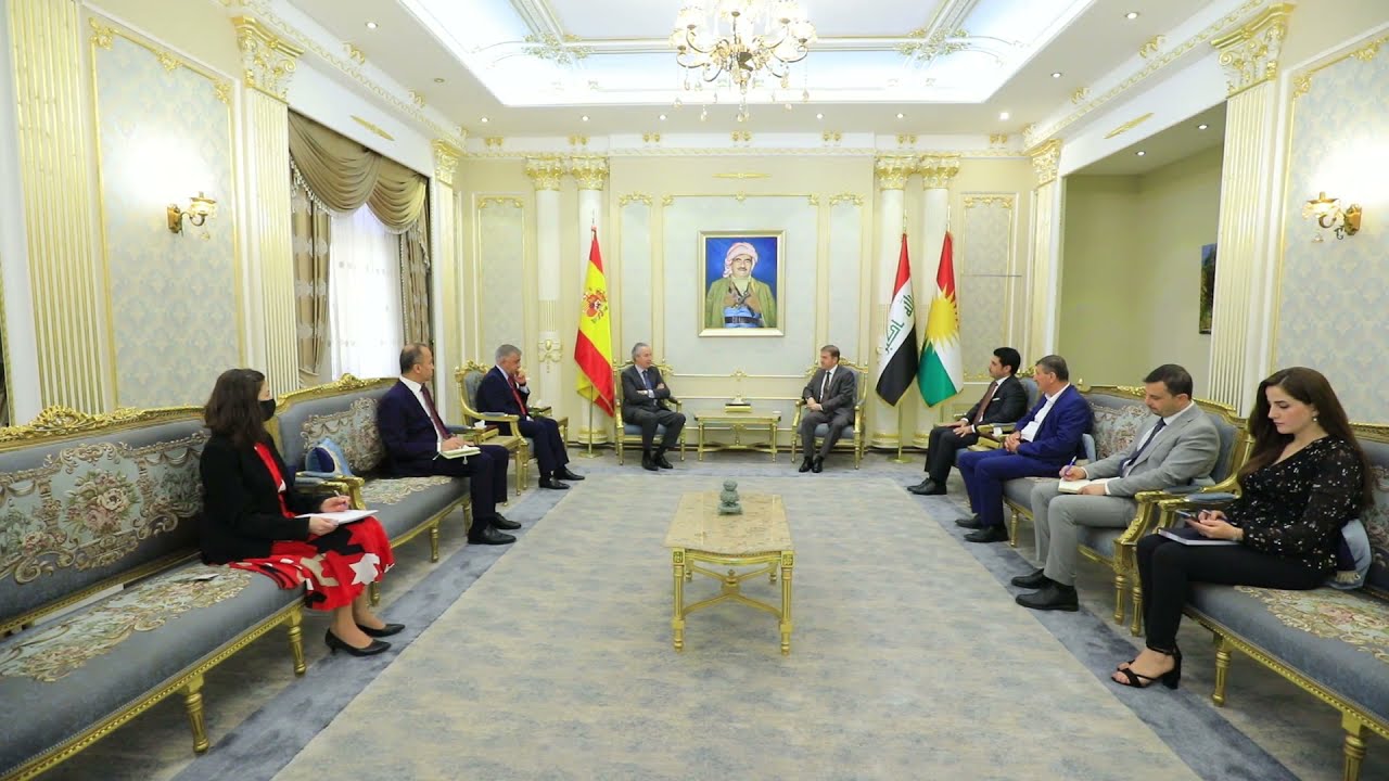 د. هيمن هورامي يستقبل سفير إسبانيا في العراق