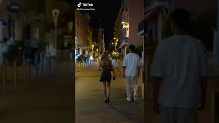 Landrew walking together in France