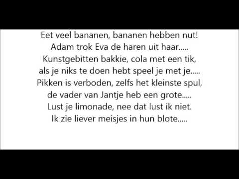 Eet veel bananen zanger Rinus Lyrics