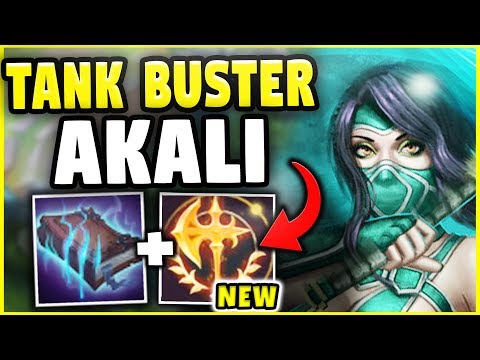 THIS BUILD JUST ENDED THE TANK META! TANK BUSTER AKALI DESTROYS ANY TANK! - League of Legends