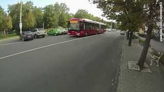 preview picture of video 'The new Hungarian Ikarus bus Ikarus Tr 187 in Budapest'