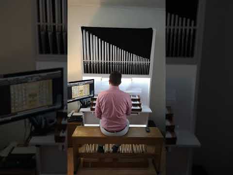 H. F. Micheelsen: Lobet den Herren (Toccata) - an der selbst gebauten Hauptwerk - Orgel