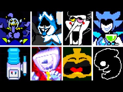 DELTARUNE - All Bosses & Endings (Chapter 3 & 4 Included)