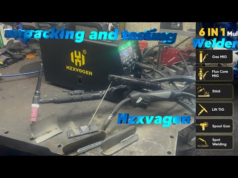 Multi welder-unboxing and testing multi welder 6 in 1 MIG250 HZXVOGEN