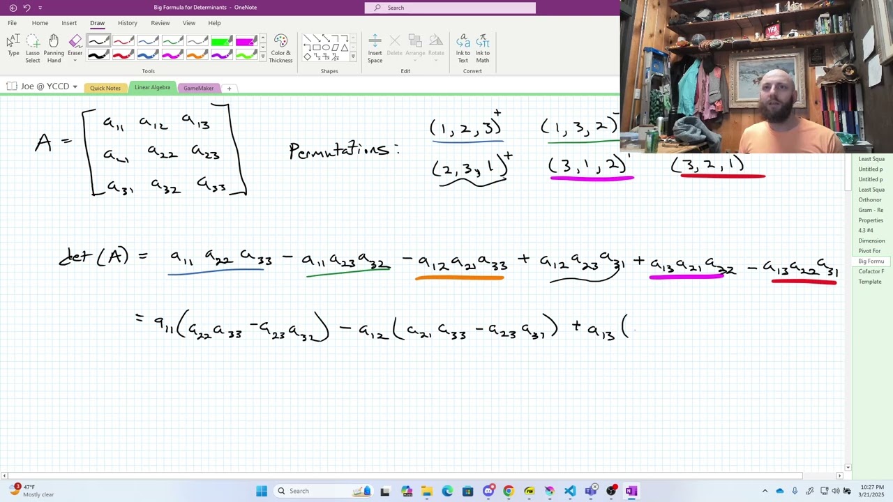 Big Formula for Determinants