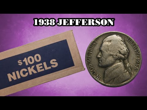 1938 JEFFERSON NICKEL! -Coin Roll Hunting-