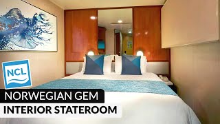 NCL Gem | Interior Stateroom Tour & Review 4K | Norwegian Cruise Lines