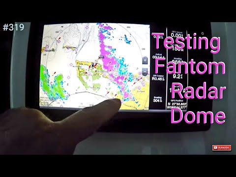 Garmin 18 Fantom Radar Dome Testing Crooked PilotHouse boat DIY
