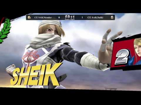 FD11 Singles Losers Top 8 - CE SAK|Stroder (Zero Suit Samus) vs CE SAK|Saiki (Sheik)