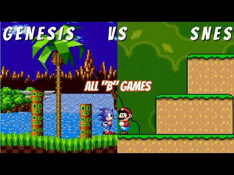 All Genesis Vs SNES Games Compared Side By Side Part 2: B Games