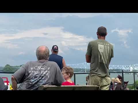 Red Bull Helicopter Stunt Pilot Chuck Aaron at the  2021 Owensboro Airshow